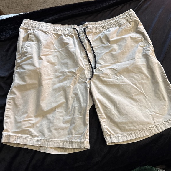 Men's Edgar‎ And Ash Size Large Drawstring Khaki Shorts - Picture 1 of 8